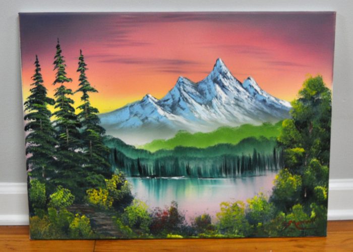 Create a Bob Ross-inspired painting at the Art Center in October. Art Center of the Bluegrass in Danville, Kentucky