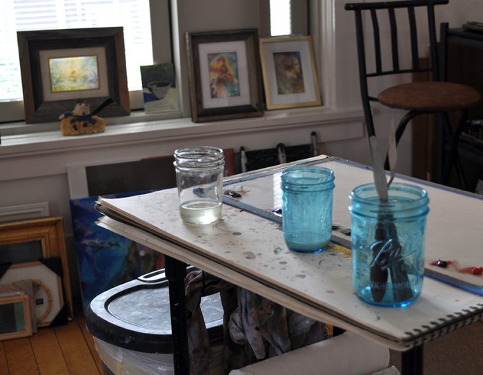 Artist studio at Art Center of the Bluegrass in Danville, Kentucky