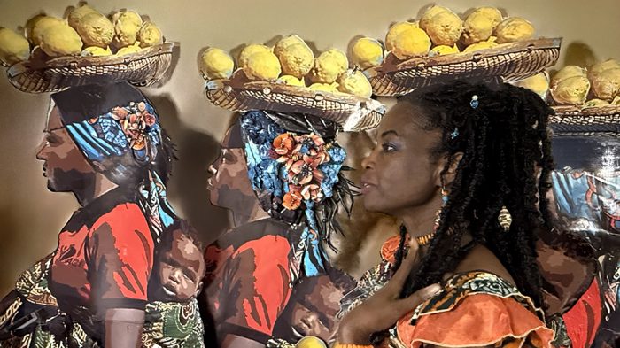 Artist Licia Priest, work in progress